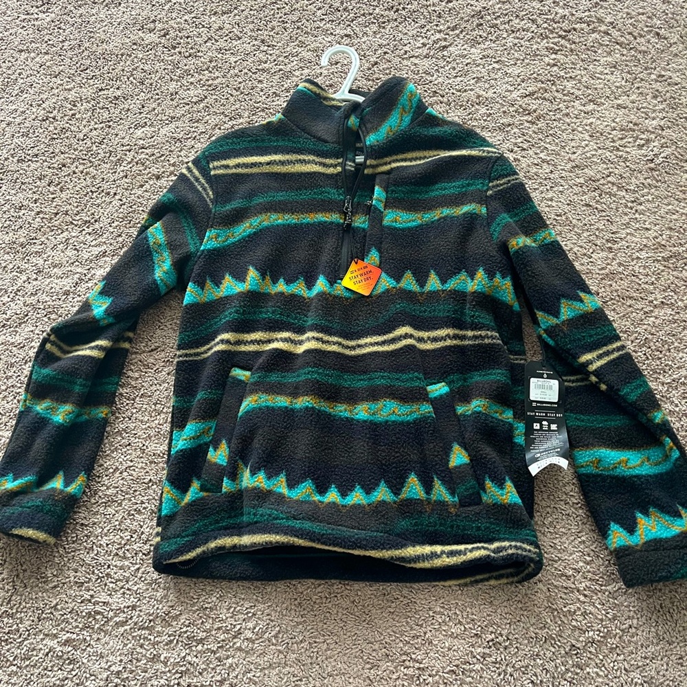 Oversized Billabong 3/4 Zip Fleece Pullover (Mens Sizing)